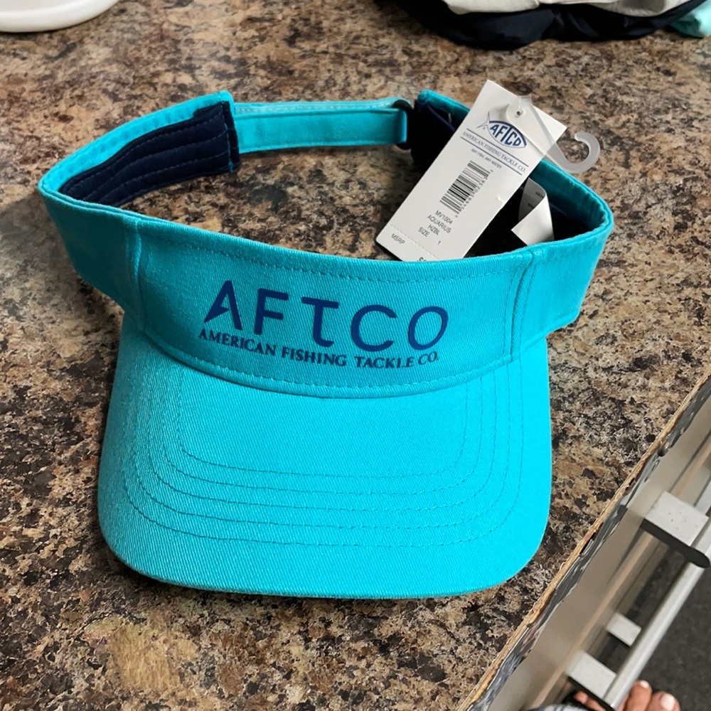 AFTCO Blue turquoise Aquarius visor